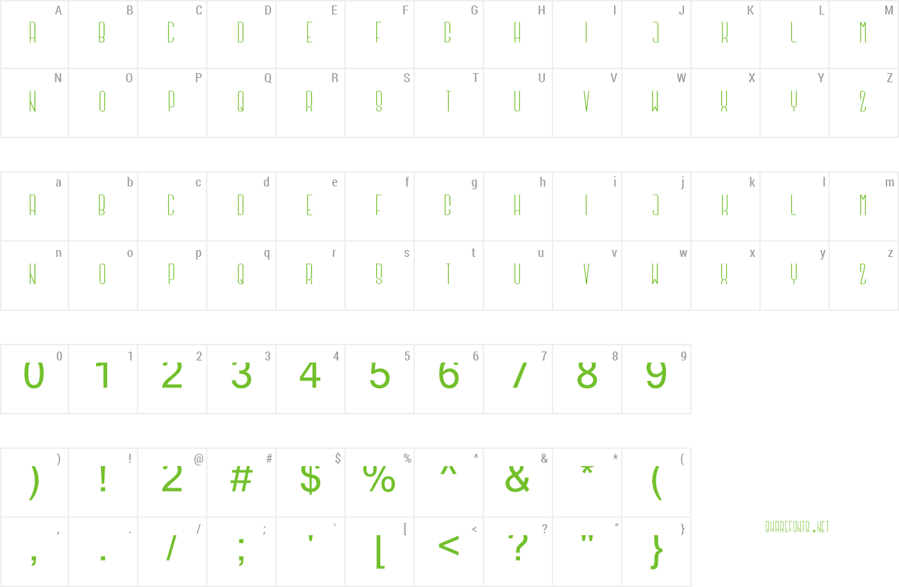 Font Argapuri preview